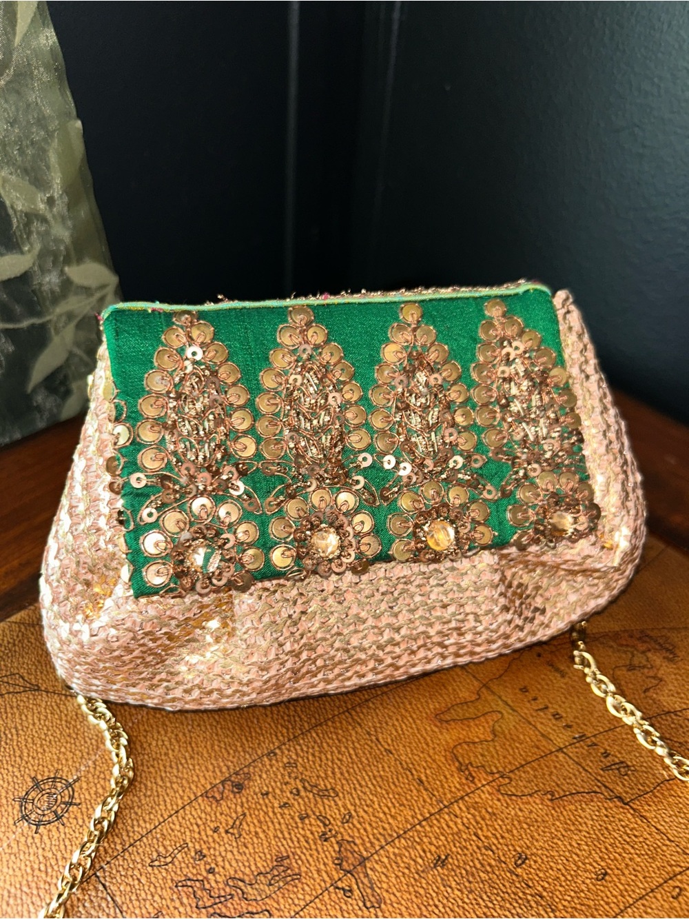 Bridal Potli Bag: Beaded Indian Wedding Purse -EUC- - Picture 4 of 14